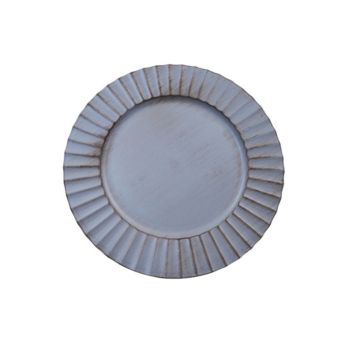 Grey Fancy Antique Charger Plates