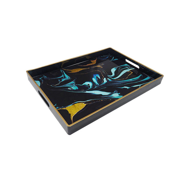 Plastic Serving Tray with Paper (39483507P)