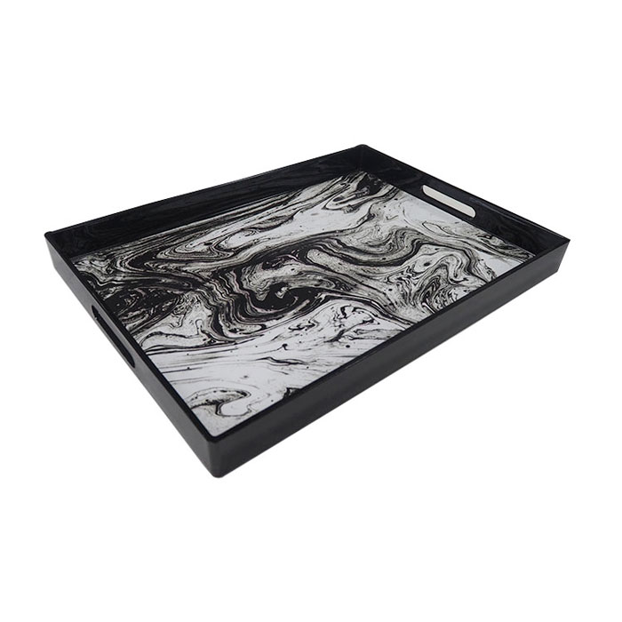 Plastic Serving Tray with Paper (39483514P)
