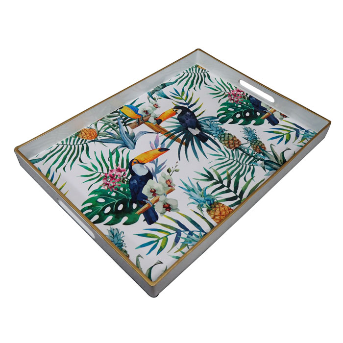 Tropical Plastic Serving Tray