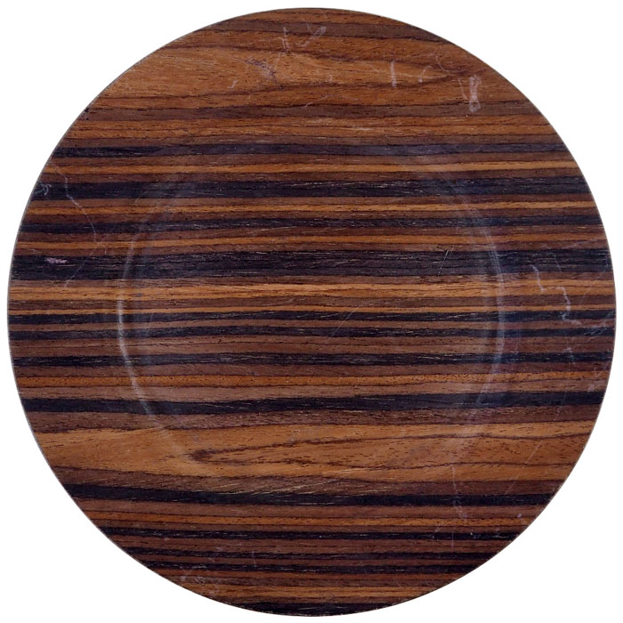 Wooden Veneer Plastic Charger Plates (373310VE)