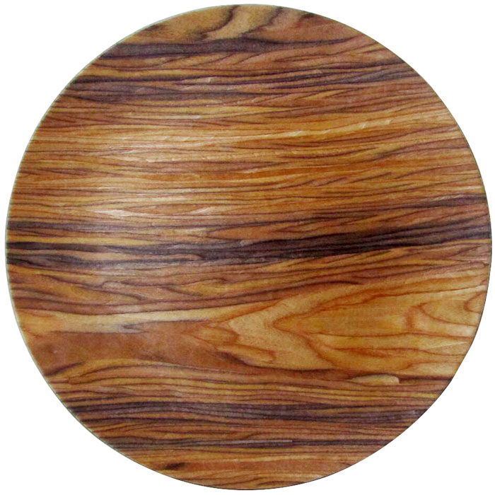 Wooden Veneer Plastic Charger Plates (373361VE)