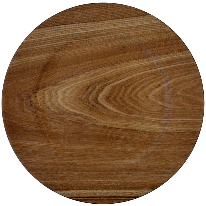 Wooden Veneer Plastic Charger Plates (37336VE)
